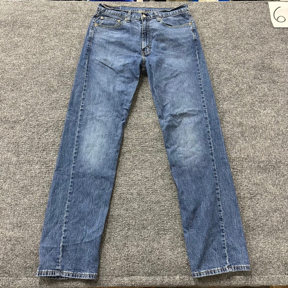 Levi's Jeans Mens Size 34x34 Blue 505 Regular Fit Straight Leg Denim Classic